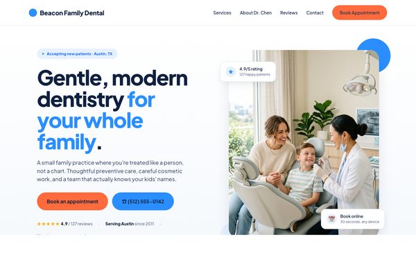 Beacon Family Dental demo site